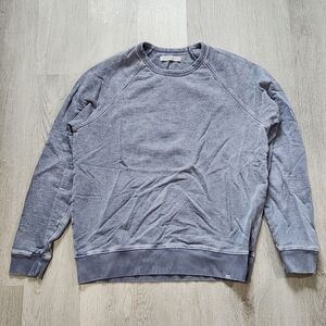 Outerknown Raglan Sur Hemp Crewneck Sweatshirt Gray Mens Large Patina Pullover
